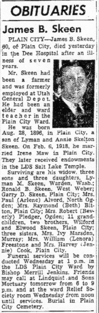 Ogden Standard Examiner Monday March 25, 1957