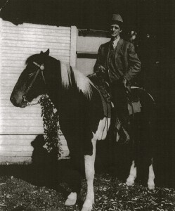 Charles Skeen and his horse, Mack