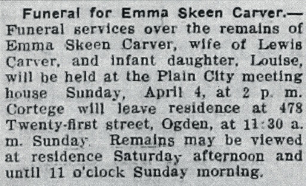 Ogden Standard Examiner April 3, 1909