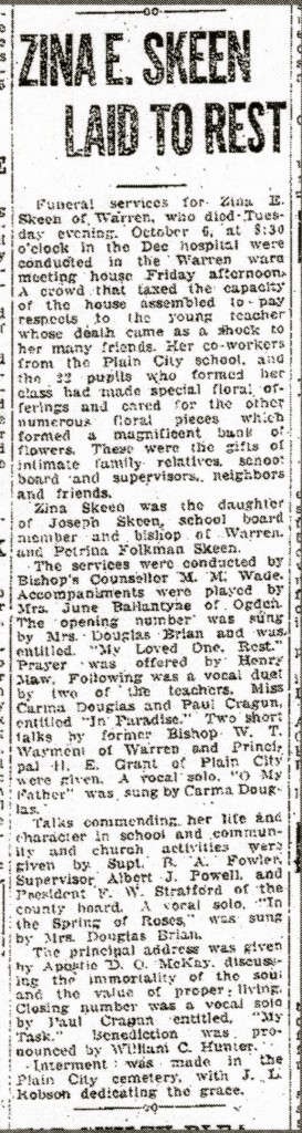 Ogden Standard Examiner October 10, 1925